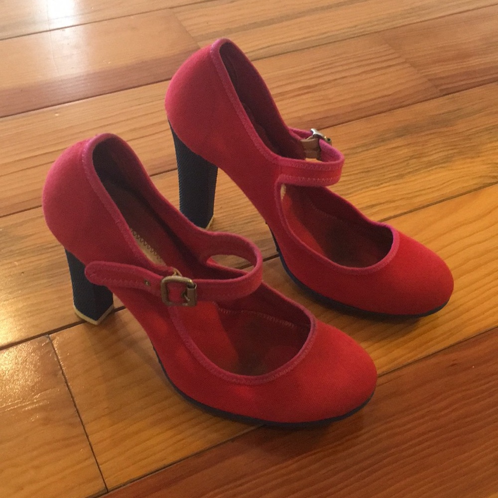 Color Blocked Marc Jacobs Mary Jane Heels